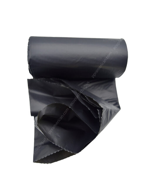 Black HDPE garbage bag